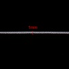 Immagine di Rame Collana Argento Placcato Catena di Altri Stili 42cm Dimensione della Catena: 1.2mm, 50 Pz