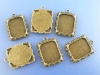 Picture of Zinc Based Alloy Charms Rectangle Antique Bronze Cabochon Settings (Fits 14mmx17mm) 19mm x 25mm, 20 PCs
