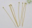 Picture of Brass Ball Head Pins Gold Plated 5cm(2") long, 0.5mm (24 gauge), 300 PCs                                                                                                                                                                                      