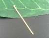 Immagine di Lega di Ferro Spillo Spilli Oro Placcato lunghezza:1.6cm-4.0cm 0.7mm ( misura), 900 Pz