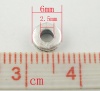 Image de Perle en Alliage de Zinc Engrenage Argent Vieilli 6mm Dia, Taille de Trou: 2.5mm, 200 PCs