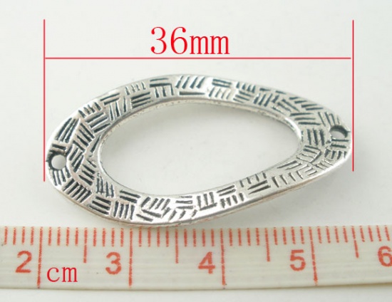 Изображение Коннектор 36x18mm Античное Серебро,Проданная 10 шт/уп