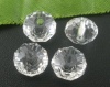 Picture of Crystal Glass Loose Beads Round Transparent Faceted About 8mm Dia, Hole: Approx 1.3mm, 70 PCs