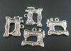 Picture of 30 PCs Antique Silver Sewing Machine Charms Pendants Findings 18x20mm
