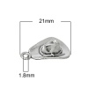 Picture of Zinc Metal Alloy 3D Charm Pendants Cowboy Hat Antique Silver 21mm x13mm( 7/8" x 4/8"), 30 PCs