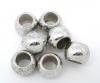 Picture of Zinc Based Alloy Spacer Beads Round Antique Silver Color About 12mm x8.5mm, Hole:Approx 6.5mm, 20 PCs