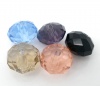 Picture of Crystal Glass Loose Beads Round Mixed Faceted Transparent About 10mm Dia. - 9mm Dia., Hole: Approx 1.4mm, 50 PCs