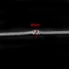 Picture of Copper European Style Snake Chain Charm Necklace Silver Plated With Snap Clasp 50cm long, 2 PCs
