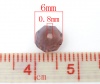 Immagine di Vetro Sciolto Perline Tondo Piatto Colore Misto Sfaccettato Circa 6mm Dia, Foro: Circa 0.8mm, 100 Pz