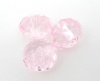 Picture of Crystal Glass Loose Beads Round Light Pink Transparent Faceted About 6mm Dia, Hole: Approx 0.8mm, 100 PCs
