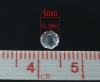 Immagine di Vetro Sciolto Perline Tondo Piatto Trasparente Sfaccettato Circa 4mm Dia, Foro: Circa 0.8mm, 200 Pz
