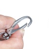 Изображение Кольцо для Ключей с цепочкой 75мм Поворотный Застежка серебряный Тон , Проданный 5 шт|уп