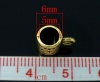 Изображение Бейлы-Бусины 8mmx6mm,"Фиал " Античное Золото,Проданные 100 шт/уп