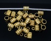 Picture of Zinc Based Alloy European Style Bails Beads Round Cup Gold Tone Antique Gold 8mm x 6mm, 100 PCs