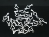 Picture of 200 Antique Silver Color Mini Key Charm Pendants 16x6mm Findings