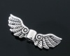 Picture of Zinc Based Alloy Spacer Beads Angel Wing Antique Silver Color About 22mm x 7mm, Hole:Approx 1.3mm, 50 PCs