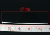 合金 ボルピン 銀メッキ 4.5cm-4.7cm長さ、 0.7mm(ゲージ)、 300 PCs の画像