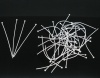 Изображение Пины / Штифты с шариком Посеребренный 4.5см-4.7см длина, 0.7мм, 1500 ШТ