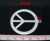 Изображение Подвеска "Знак Мира " 44mm x 40mm Античное Серебро, Проданные 10 шт|уп