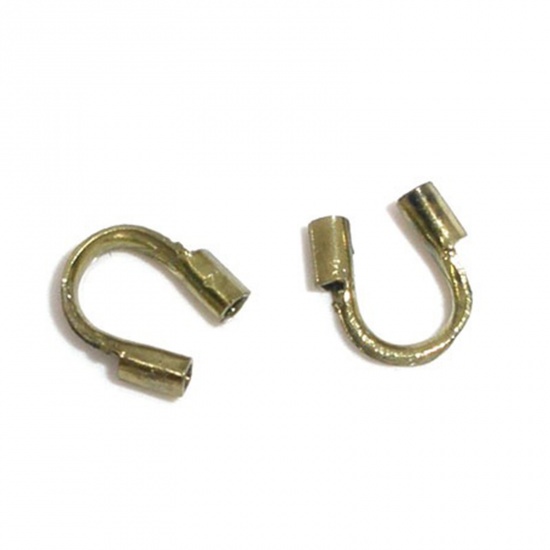 Picture of Copper (Lead & Nickel Free) Wire Protectors Arched Antique Bronze 5mm x 5mm, 200 PCs