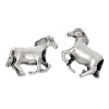 Picture of Zinc Metal Alloy European Style Large Hole Charm Beads Horse Antique Silver About 21mm x 14mm, Hole: Approx 4.5mm, 10 PCs