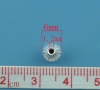 Immagine di Ottone Separatori Perline Lanterna Argento Placcato Striscia Disegno Circa 6.0mm x 6.0mm, Foro:Circa 1.2mm, 100 Pz                                                                                                                                            