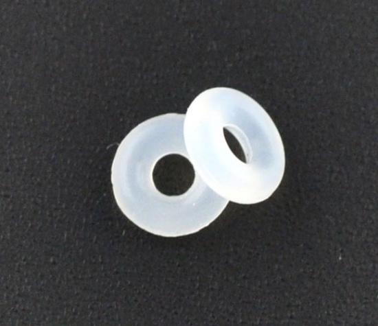 Picture of Rubber Rings/ Silicone Beads 6mm for Clip Stopper Beads, sold per packet of 500