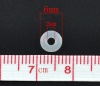 Immagine di Gomma Stile Europeo Perline 6mm x 1.9mm, 500 Pz