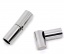 Immagine di Ottone + Ematite Magnetica Terminale Capocorda per Collana Tondo Tono Argento Colore Placcato 20mm x 5mm, 10 Set
