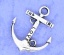 Picture of Zinc Based Alloy Anchor Charms Antique Silver Color Message " Love " Carved 22.5mm( 7/8") x 19mm( 6/8"), 30 PCs