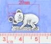 Picture of Antique Silver Color Koala Charm Pendants 20x14mm, sold per packet of 30