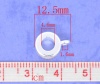 Изображение В Стиле Пандора Бейлы бусины Круглые Посеребренный С Полосами образец 12.5мм x 9мм , 150 ШТ