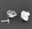 Immagine di Ottone Spilla Cono Argento Placcato Nulla Disegno 11.5x6mm 8x1.2mm, 100 Set