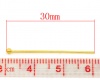 Immagine di Rame Testa di SpilloSpilli Oro Placcato lunghezza:3cm 0.7mm (misura), 400 Pz