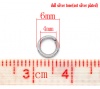 Picture of 304 Stainless Steel Opened Jump Rings Findings Round Silver Tone 6mm( 2/8") Dia, 500 PCs