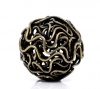 Picture of Alloy Twist Wire Beads Ball Antique Bronze Hollow About 18mm Dia, 20 PCs