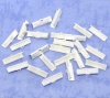 Picture of Necklace Cord End Caps Ribbon Crimp End Findings Silver Plated 22mmx7.5mm, 100 PCs