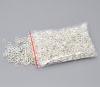 Picture of 0.7mm Iron Based Alloy Open Jump Rings Findings Oval Silver Plated 5.5mm x 4mm, 2000 PCs