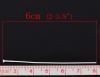 Image de Aiguille Clou Tige à Tête Plate en Alliage Argenté 6cm long, 0.8mm Gros (20 gauge), 300 PCs