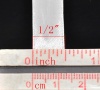 Изображение Широкие Атласные Ленты Белые для Изделий на Свадьбу ширина 12.6mm из Дакрона,проданные 1 свиток /уп(22.5M)