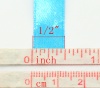 Image de Ruban en Polyester Satin Bleu 12.6mm, 1 Rouleau(Env. 25 Yards/Rouleau)