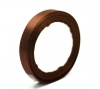Picture of Polyester Easter Satin Ribbon Dark Coffee About 12.6mm( 4/8"), 1 Roll(Approx 25 Yards/Roll)