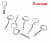 Изображение Кольцо для Ключей и Цепь для Ключей Железный Сплав 60мм ，Хромированые, Годны для Пандора，проданные 20 шт/уп