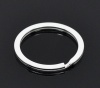 Изображение Кольцо для Ключей 25мм Сплит Посеребренный,проданные 20 шт/уп