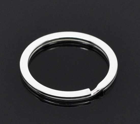Изображение Кольцо для Ключей 25мм Сплит Посеребренный,проданные 20 шт/уп