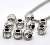 Picture of Zinc Metal Alloy European Style Large Hole Charm Beads Baseball Antique Silver Color About 11mm x 9mm, Hole: Approx 4.9mm, 20 PCs
