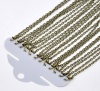 亜鉛合金+合金 ネックレス ブロンズトーン ケーブルチェーン 45.6cm長さ、 12 本 の画像