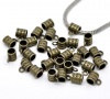 Picture of Zinc Based Alloy European Style Bails Beads Round Cup Antique Bronze 8mm x 6mm, 100 PCs