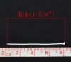 Bild von Gut sortierte Stifte mit geradem Kopf aus Eisenlegierung, versilbert, 4 cm lang, 0,7 mm (21 Gauge), 1 Packung (300 Stück)