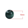 Imagen de Cuentas Madera de Ronda,Verde 10.0mm x 9.0mm, Aguero: acerca de 3.0mm, 200 Unidades
